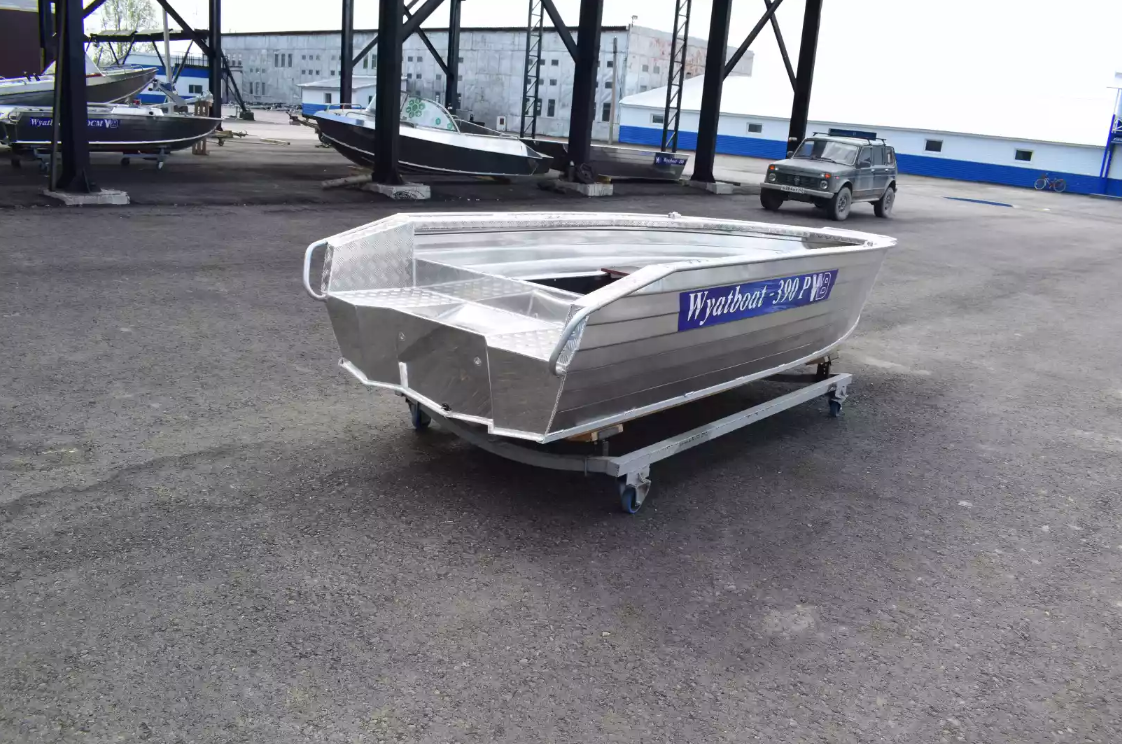 Алюминиевая лодка Wyatboat-390Р Увеличенный борт в Ставрополе