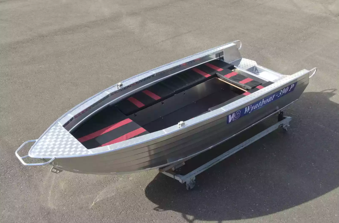 Алюминиевая лодка Wyatboat-390РМ увеличенный борт в Ставрополе