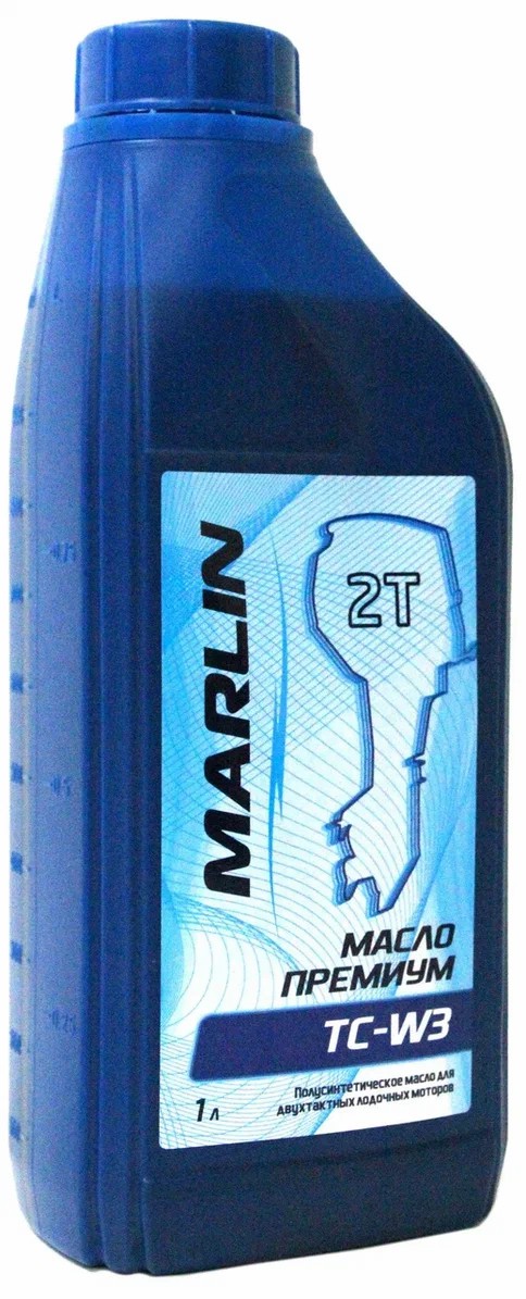 МАСЛО ПОЛУСИНТЕТИЧЕСКОЕ MARLIN ПРЕМИУМ 2Т, TC-W3, 1 ЛИТР в Ставрополе