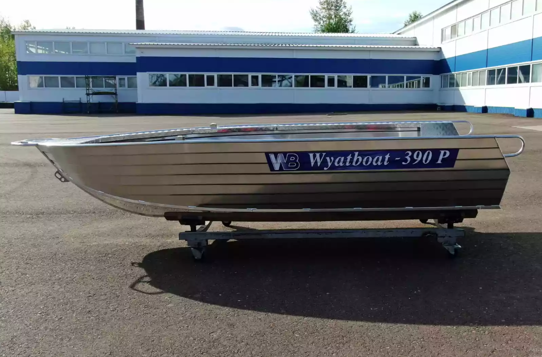 Алюминиевая лодка Wyatboat-390РМ увеличенный борт в Ставрополе
