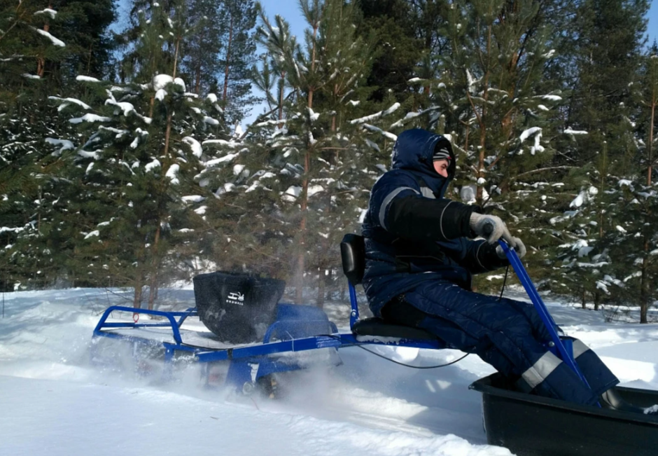 Мотобуксировщик толкач Альбатрос-XL8 с модулем. С фарой, склизы в Ставрополе