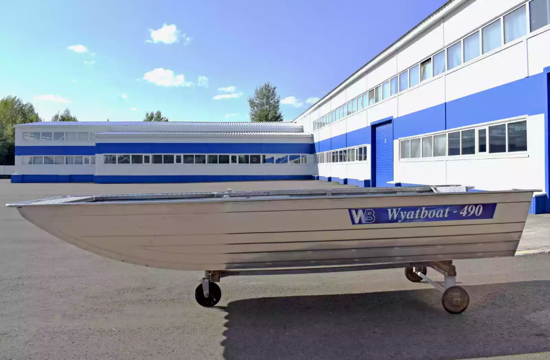 Алюминиевая лодка Wyatboat-490 Jonboat в Ставрополе