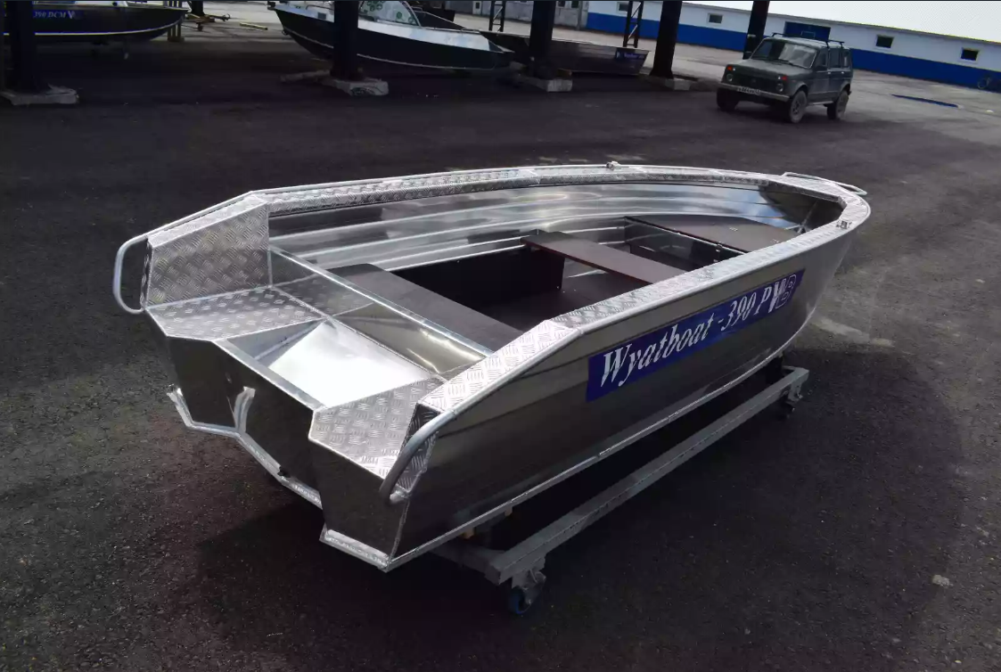 Алюминиевая лодка Wyatboat-390Р Увеличенный борт в Ставрополе