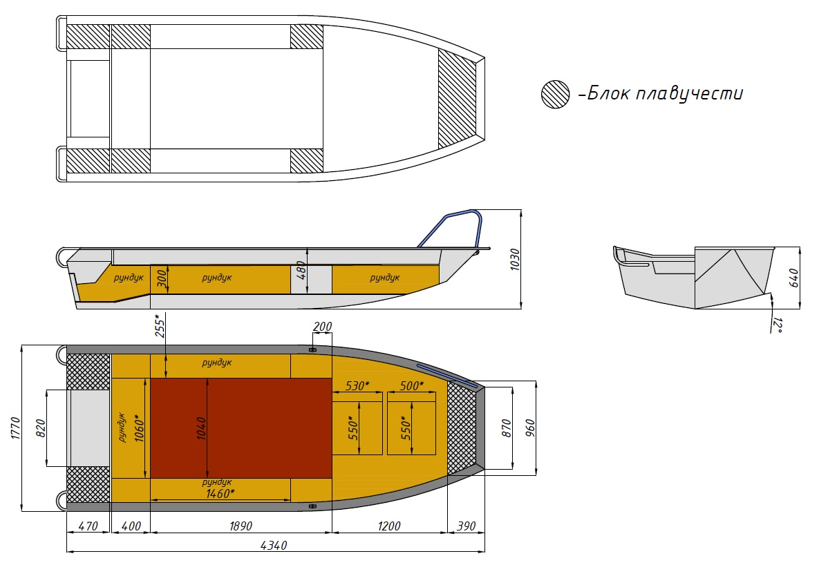 Алюминиевая лодка  Wyatboat-430 Master Fish в Ставрополе