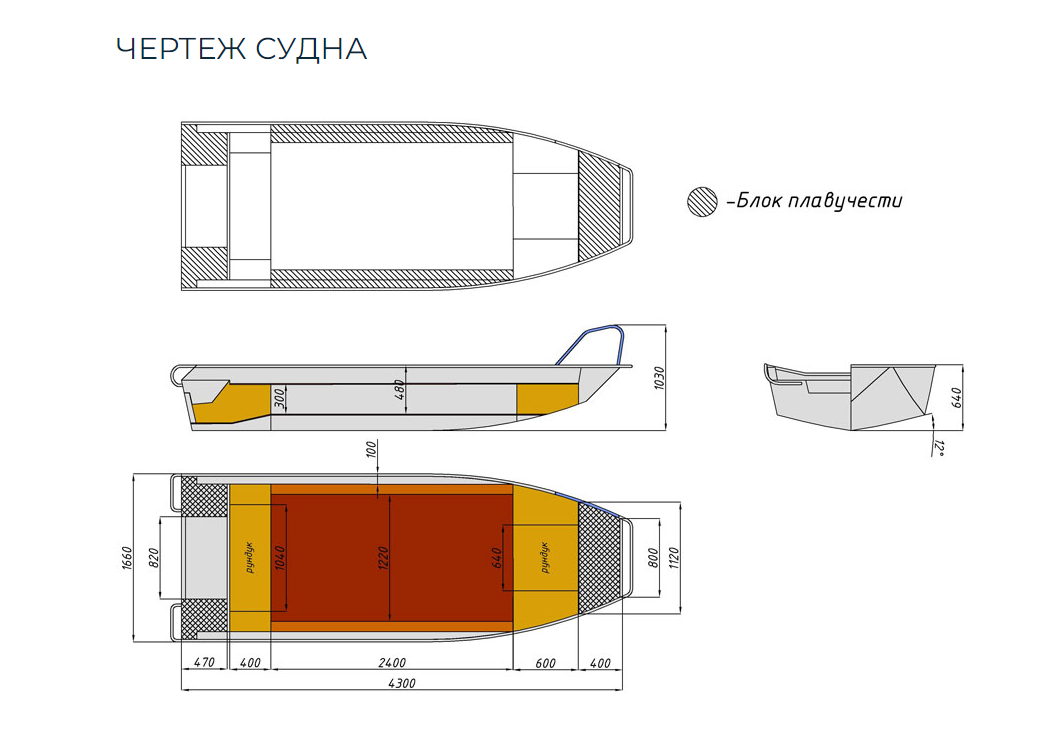 Алюминиевая лодка  Wyatboat-430 Master в Ставрополе