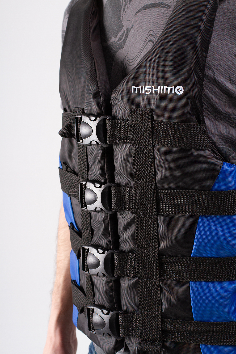 Жилет спасательный MISHIMO PRO Премиум качества Черно-синий в Ставрополе