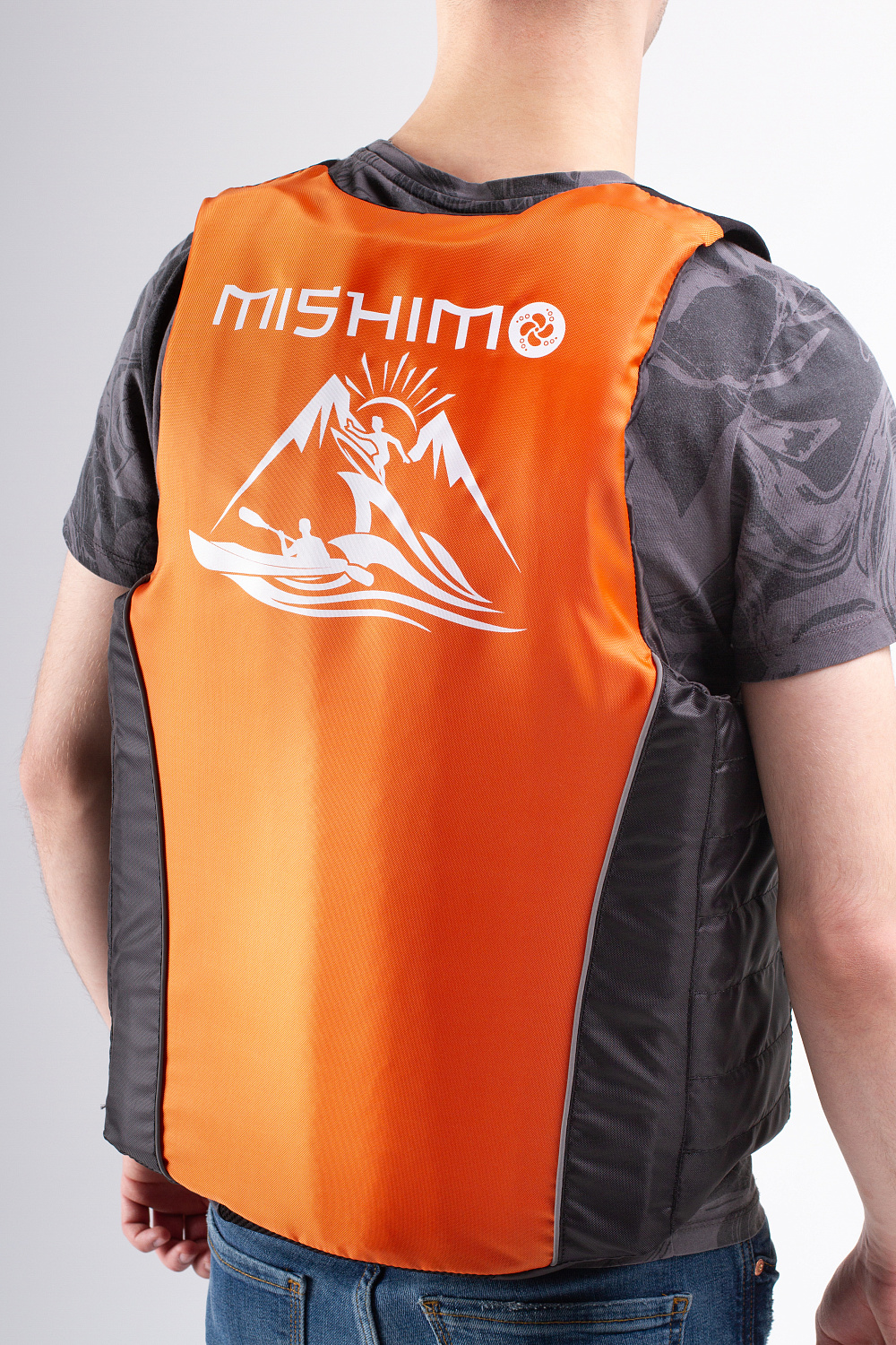 Жилет спасательный MISHIMO PRO Премиум качества Черно-оранжевый в Ставрополе